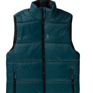 $179 NWT Men's Topo Designs Mountain Puffer Vest Blue – Medium